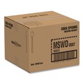 Cutlery | SOLO MSWD-0007 Soda Spoon Plastic Specialty Cutlery - White (1000/Carton) image number 1