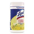 Cleaning & Janitorial Supplies | LYSOL Brand 19200-77182 7 in. x 7.25 in. 1-Ply Disinfecting Wipes - Lemon and Lime Blossom, White (80 Wipes/Canister) image number 1