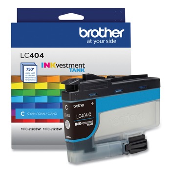 Brother LC404CS LC404CS INKvestment 750 Page-Yield Ink - Cyan