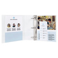Office Jansan | Avery 19751 11 in. x 8.5 in. 3 Rings 3 in. Capacity Showcase Economy View Binders with Slant Rings - White image number 2