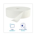 Cleaning & Janitorial Supplies | Boardwalk 6102B 3.5 in. x 2000 ft. JRT Septic Safe 2-Ply Bath Tissue - Jumbo, White (6/Carton) image number 3