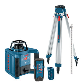 Factory Reconditioned Bosch Dual-Axis Self-Leveling Rotary Laser Kit with Tripod