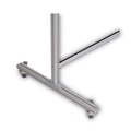 Office Furniture Accessories | MasterVision DSP123046 49 in. x 22 in. x 69 in. Protector Series Mobile Glass Panel Divider - Clear/Aluminum image number 4