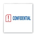 Office Jansan | ACCUSTAMP2 035536 1.63 in. x 0.5 in. CONFIDENTIAL Pre-Inked Shutter Stamp - Red/Blue image number 2
