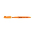 Universal UNV08853 Chisel Tip Fluorescent Orange Ink Orange Barrel Pocket Highlighters (1 Dozen) image number 2