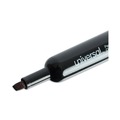 Office Jansan | Universal UNV07051 Broad Chisel Tip Permanent Marker - Black (1 Dozen) image number 3