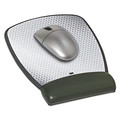  | 3M MW309LE 6-3/4 in. x 8-3/5 in. Precise Leatherette Mouse Pad with Standard Wrist Rest - Black image number 1