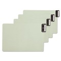 Office & Office Supplies | Smead 63235 100% Recycled 1/3-Cut Metal End Tabs Blank 8.5 in. x 14 in. Pressboard Guides - Green (50/Box) image number 1