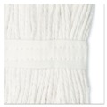 Mops | Boardwalk BWK2020CEA #20 Cut-End Cotton Wet Mop Head - White image number 4