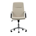 Office Chairs | Alera ALEWS4106 18.19 in. to 21.93 in. Seat Height Leather Task Chair Supports Up to 275 lb - White Seat/White Back image number 1