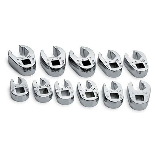 Crowfoot Wrenches | SK Hand Tool 4511 11-Piece 3/8 in. Drive Metric Flare Nut Crowfoot Wrench Set image number 0