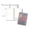 Calendars & Planners | AT-A-GLANCE 1768200 8.5 in. x 5.5 in. 12-Month (Jan-Dec 2026) Midnight Garden Weekly/Monthly Planner - Black/Pink/Green Cover image number 0