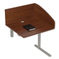 Office Furniture & Lighting | Linea Italia LITSC802CH 31.25 in. x 23.25 in. x 45.25 in. 1-Leg Study Carrell Add On - Cherry image number 1