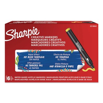 Sharpie Bullet Tip Creative Markers - Yellow (6/Pack)