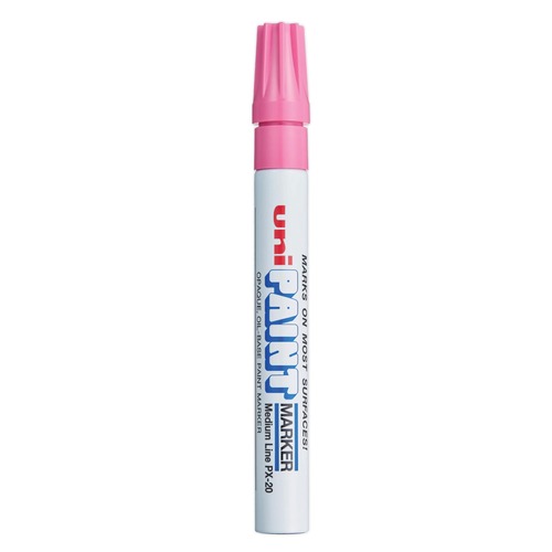 Permanent Markers | uni-ball 63611 Medium Bullet Tip Permanent Marker - Pink image number 0