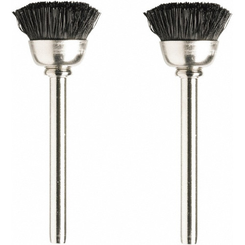 Grinding, Sanding, Polishing Accessories | Dremel 404-02 1/2 in. Nylon Bristle Brushes (2-Pack) image number 0