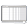 | MasterVision GA01110830 36 in. x 24 in. In-Out Magnetic Dry Erase Board - Silver Frame image number 0