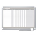 Office Jansan | MasterVision GA01110830 36 in. x 24 in. In-Out Magnetic Dry Erase Board - Silver Frame image number 0