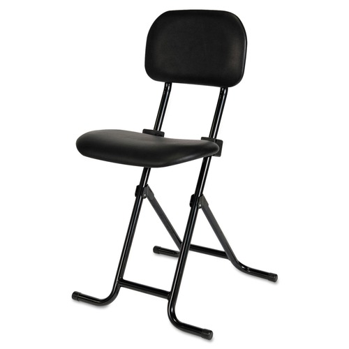  | Alera ALECS612 300 lbs. 27.5 in. Alera IL Series Height-Adjustable Folding Stool - Black image number 0