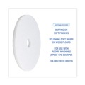 Cleaning Cloths | Boardwalk BWK4019WHI 19 in. Diameter Polishing Floor Pads - White (5/Carton) image number 4