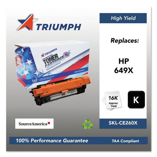 Ink & Toner | Triumph SKL-CE260X 751000NSH1114 Remanufactured CE260X (649X) 17,000 Page-Yield High-Yield Toner - Black image number 0
