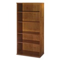 Office & Office Supplies | Bush WC72414 35.63 in. x 15.38 in. x 72.78 in. Series C Collection 5-Shelf Bookcase - Natural Cherry image number 1