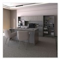  | Alera ALEVA542822GY 15.63 in. x 20.5 in. x 28.5 in. Valencia Series Full Pedestal File Left or Right 2 Legal/Letter-Size File Drawers - Gray image number 8