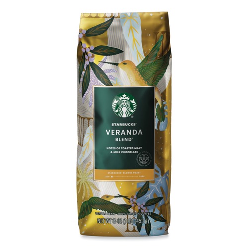 Food Service | Starbucks 12523486 1 lbs. Bag Whole Bean Veranda Blend Coffee image number 0