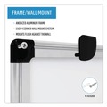  | MasterVision CR1501170MV 48 in. x 96 in. Silver Aluminum Frame Porcelain Value Dry Erase Board White Surface image number 7
