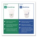 Labor Day Sale! Save $30 off $199! | Eco-Products EP-CR12 BlueStripe 12 oz. Plastic 25 Percent Recycled Content Cold Cups - Clear/Blue (20/Carton) image number 10