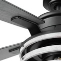 Ceiling Fans | Honeywell 51855-45 52 in. Remote Control Industrial Style Indoor LED Ceiling Fan with Light - Matte Black image number 3