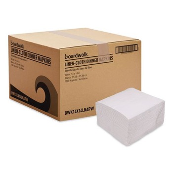 Boardwalk 1-Ply 14 in. x 14 in. Linen-Feel Flat Napkins (1000/Carton)