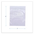  | Boardwalk BWKQUARTBAG Reclosable 1 Quart 7 in. x 8 in. Food Storage Bags - Clear (500/Box) image number 5