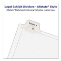 Office Jansan | Avery 01702 11 x 8.5 Allstate Style Preprinted Legal Exhibit Side 26 to 50 Tab Index Dividers - White (25-Pieces/Set) image number 2