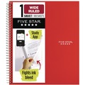 Notebooks & Pads | Five Star 05200 10.5 x 9.18 Sheets (100) Wirebound Notebook - Randomly Assorted Cover Color image number 1