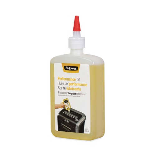 Office Jansan | Fellowes Mfg Co. 35250 Powershred 12 oz. Bottle Performance Oil with Extension Nozzle image number 0