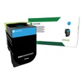 Ink & Toner | Lexmark 80C1HC0 3000 Page-Yield High-Yield Return Program Toner - Cyan image number 0