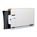 Office Jansan | Bankers Box 00650 5 in. x 19-3/4 in. x 14-7/8 in. Film Jacket Size X-Ray Storage Box - White/Blue (6/Carton) image number 4