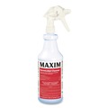 Cleaning & Janitorial Supplies | Maxim 041000-12 32 oz. Bottle Germicidal Cleaner - Lemon Scent (12/Carton) image number 1