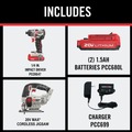 Impact Drivers | Porter-Cable PCCK647LBPCC650B-BNDL 20V MAX Lithium-Ion Cordless Jigsaw and 20V MAX Brushless Lithium-Ion Cordless Impact Driver Kit with 2 Batteries (1.5 Ah) Bundle image number 1