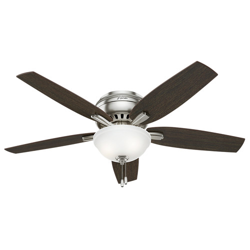 Ceiling Fans | Hunter 53315 52 in. Newsome Brushed Nickel Ceiling Fan with Light image number 0
