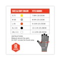 Work Gloves | Ergodyne 10302 ProFlex 7072 ANSI A7 Nitrile-Coated CR Gloves, Gray, Small, 12 Pairs/Pack image number 1