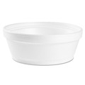 Food Trays, Containers, and Lids | Dart 8SJ32 8 oz. 4.63 in. Diameter x 1.13 in. Height Squat Foam Container - White (500/Carton) image number 2