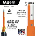 Klein Tools 601-7-INS 3/16 in. Cabinet 7 in. Insulated Screwdriver image number 1