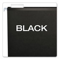  | Pendaflex 04153 1/5 BLA 1/5-Cut Tabs Colored Reinforced Hanging Legal Folders - Black (25/Box) image number 6