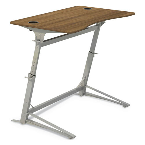  | Safco 1959WL 47.25 in. x 31.75 in. x 36 in. to 42 in. Verve Standing Desk - Walnut image number 0