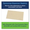 Paper Towels and Napkins | Tork DX906E 2-Ply Bag-Pack 13 in. x 8.5 in. Xpressnap Interfold Dispenser Napkins - Natural (6000/Carton) image number 5
