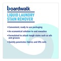 Laundry Detergent | Boardwalk BWK4852 32 oz Liquid Laundry Stain Remover - Fresh and Clean Scent (6/Carton) image number 4