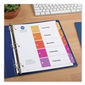 Office Jansan | Avery 11131 Ready Index 11 in. x 8.5 in. 5-Tab 1 to 5 Customizable TOC Multicolor Tab Dividers - White/Traditional Color Tabs (1-Set) image number 2