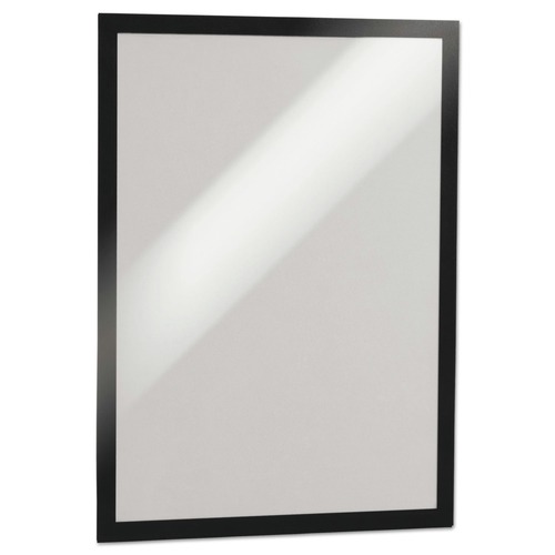 Floor Signs | Durable 476901 DURAFRAME 11 in. x 17 in. Sign Holder - Black Frame (2/Pack) image number 0